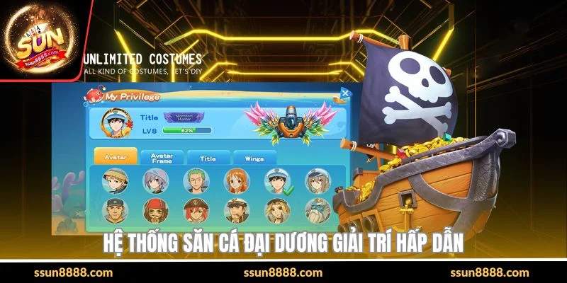 Hệ thống săn cá đại dương giải trí hấp dẫn